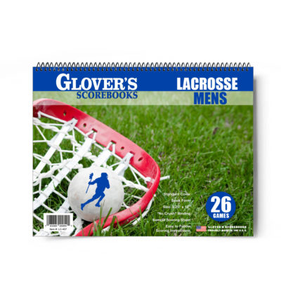 Glover's Mens Lacrosse Scorebook - 26 Games