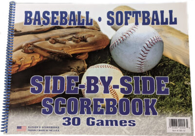 Glover's Softball Side-by-Side Scorebook (30 games)